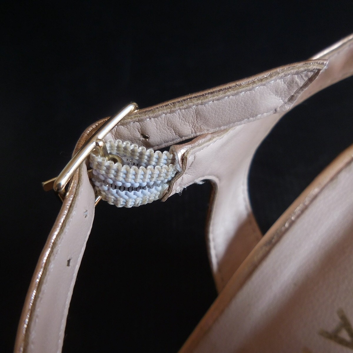 Escarpins JONAK Vintage Rose Doré - Taille 36 - Cuir - Paris - Occasion Collection