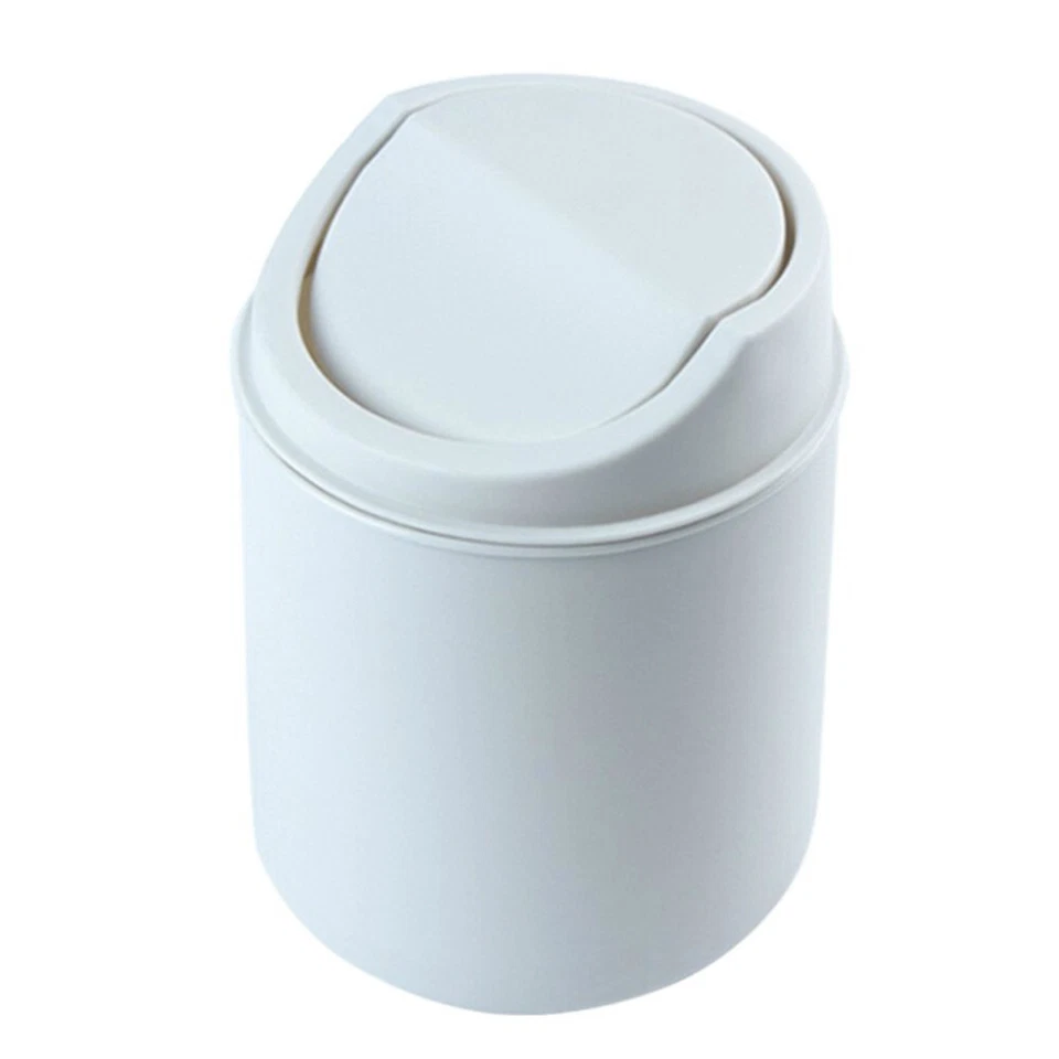 Small Trash Can Creative Desktop Mini Trash Bin With Lid Tiny Waste Garbage Can - Image 3 of 4