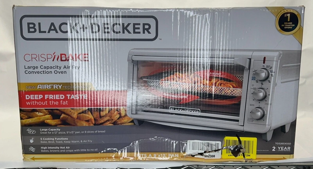 Extra Wide Crisp 'N Bake Air Fry Toaster Oven