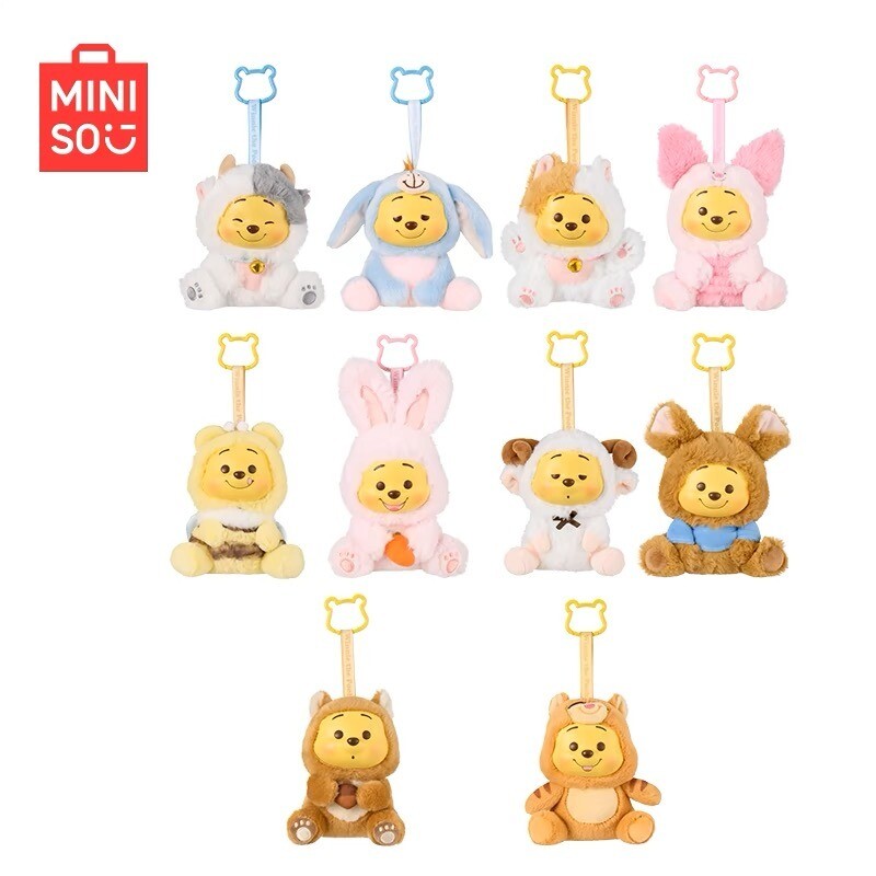 Miniso Winnie The Pooh Plush Vinyl Blind Box Figure Brand New Toys