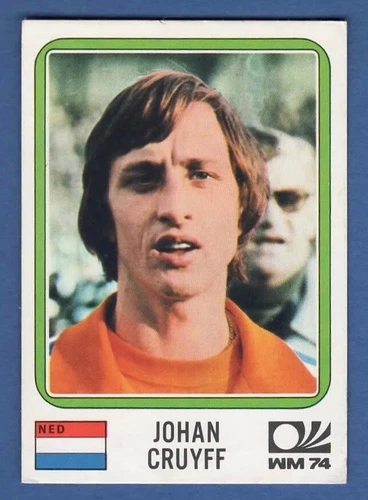 FIGURINA CALCIATORI PANINI MUNCHEN 74 - REMOVED - N.246 CRUYFF - NEDERLAND