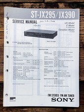 Sony ST-JX295 ST-JX390 Tuner Service Manual Original 