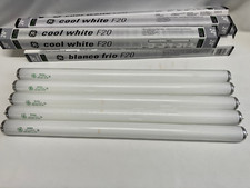 Set of 5 GE Cool White F20 Fluorescent Bulbs 24 inch NOB F20T12