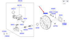 KIA CEED MK3 CD Bremskraftverstärker LHD 59110G4450 NEU ORIGINAL