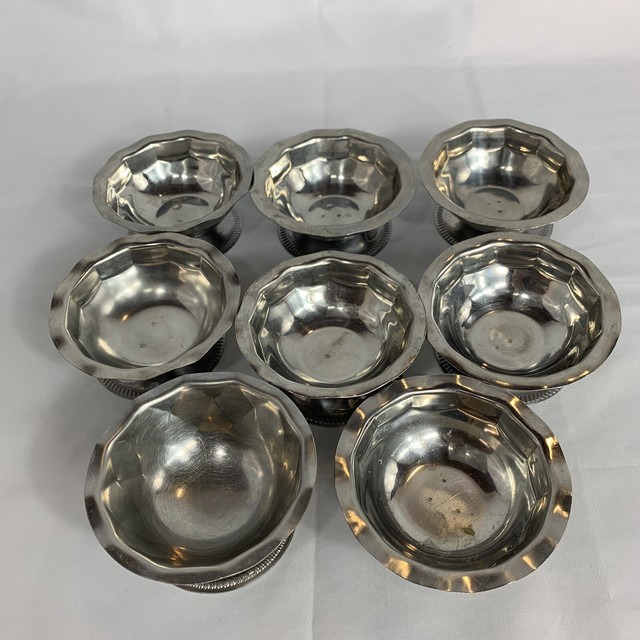 Vintage Vollrath Stainless Steel Dessert Bowls (15 Bowls In 3