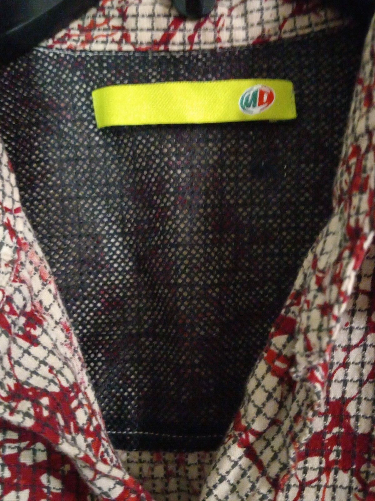 Mountain Dew Medium Splatter Checkered Casual Occ… - image 4