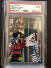2018 Topps Victor Robles Graded Rookie Card #166 PSA 9