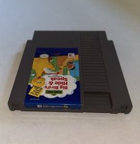 Sesame Street: Big Bird's Hide & Speak (NES, 1990) Original, Tested W/ Dustcover