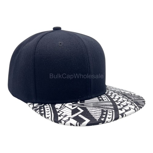 Snapback Adjustable Size Kakau Hat Baseball Cap Flat Bill Brim Visor Mens - Picture 3 of 30