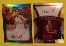 Lot of 2 DYLAN WINDLER #/149 Auto 2019 Prizm Autograph + Select Rookie Signature