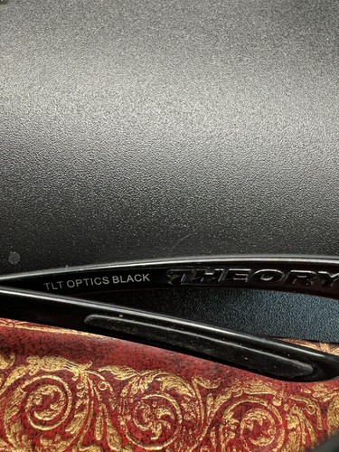 SMITH Italy THEORY Vtg TLT Optics Wrap Half Rim Sports Driving Sunglasses Black - Picture 3 of 6