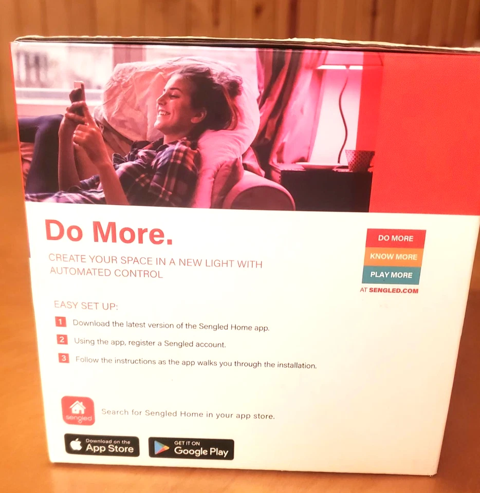 Sengled Smart Light Hub & 4-pack Multi Color LED Smart Bulb Set + Soft White LED - Image 2 of 4