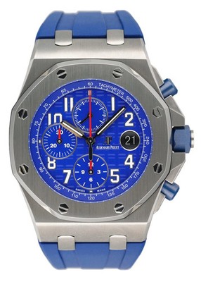 Audemars Piguet Royal Oak Offshore 26470ST Blue Indigo Dial Mens Watch With Pape
