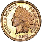 Indian Head Cent 1887 PCGS Proof-63 Brown! Lots of Red! Amazing piece!