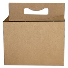 ICE N COLD 6pk Cardboard Carrier (Kraft, 150ct) | Holds 12oz 6pk, Kraft