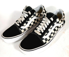 Vans Off The Wall Men's Black Checkered Lace Up Sneakers Low Top 500714 Size 7