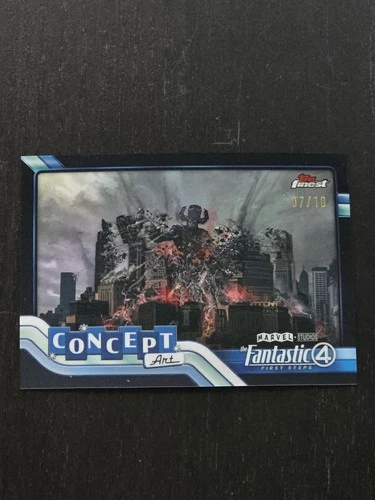2026 Topps Finest Fantastic Four Concept Art Galactus 7/10 CA-19 SSP First Steps
