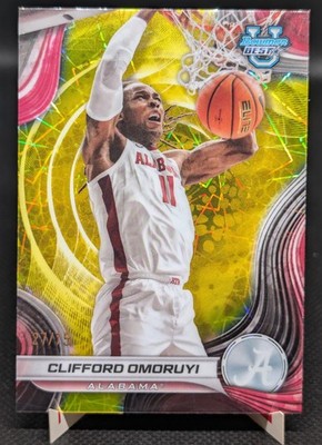 2024-25 Bowman U Best Yellow Lazer Refractor /75 Clifford Omoruyi #15