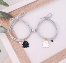 2Pcs Magnetic Couple Bracelet Love Friendship Distance Bracelet Set Braided Rope