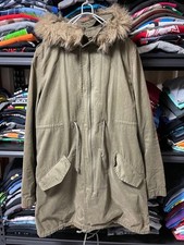 ALPHA INDUSTRIES Women's M-51 Style Mod Coat, Khaki, Size M