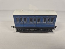 Preowned Hornby R212 Blue Caledonian 4- Wheel Coach OO Gauge Model Railway 4