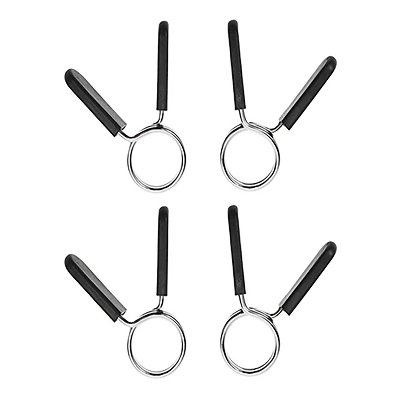 HOT 4PCS Barbell Spring Clip 3.2mm Wire Diameter 2 Turns Barbell Clamp Clips For