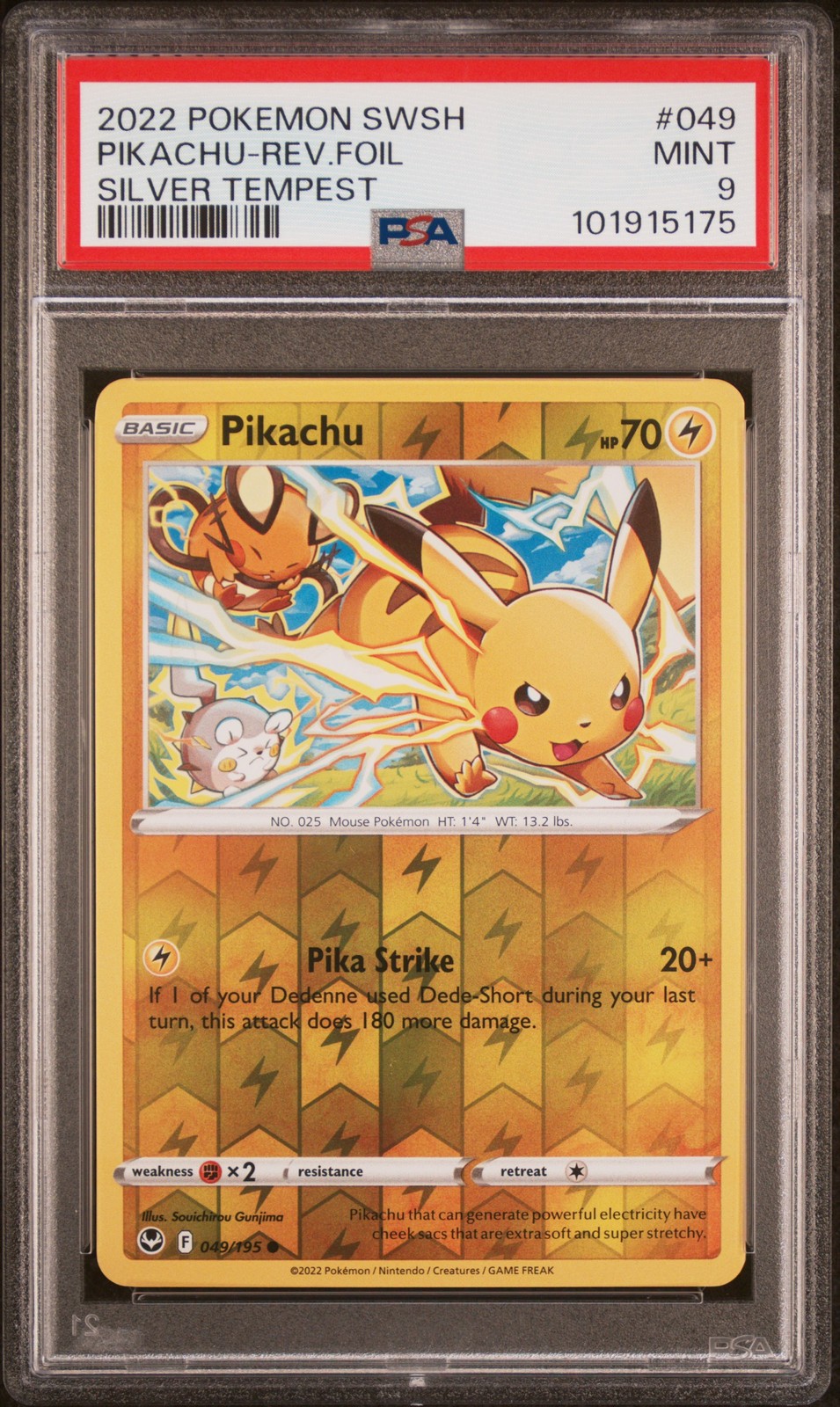Pikachu Reverse Holo #49