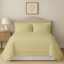 100 Egyptian Cotton Duvet Cover Super King Plus Size 120x120 Inch, Sateen Duvet