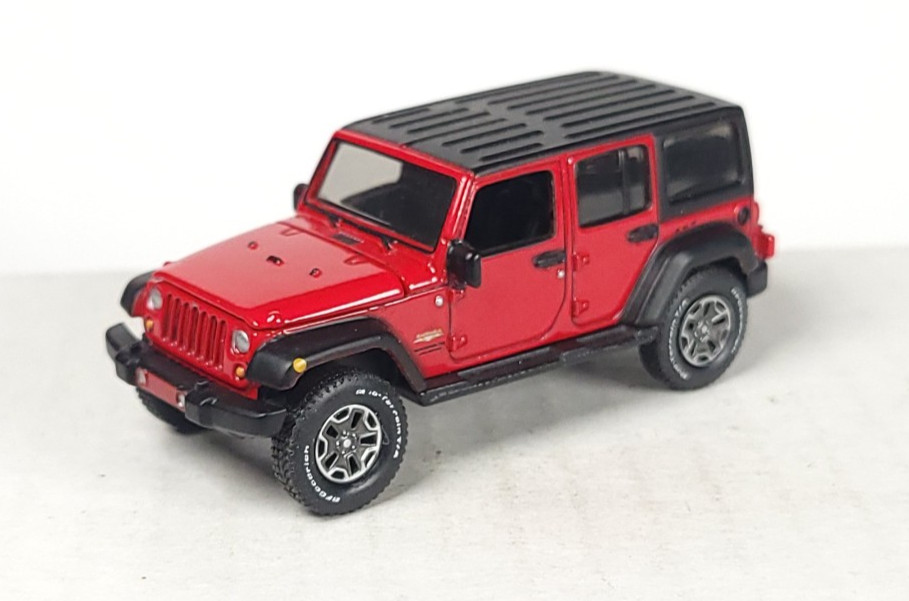 Auto World loose 2018 Jeep Wrangler Unlimited Rubicon firecracker red