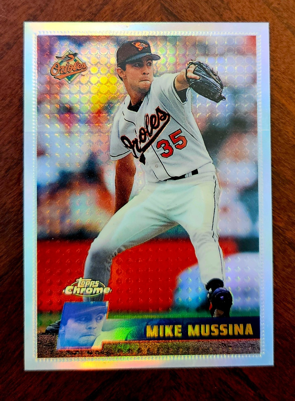 1996 Topps Chrome REFRACTOR Mike Mussina #23 - HOF  Centered