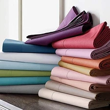 4 PCs Waterbed Sheet Set 1000 TC Egyptian Cotton Solid & Stripe Colors US Size