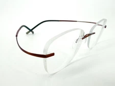 Silhouette 7581 Titanium Eyeglasses FRAME 6052 Copper ..[]17-145 Brown L597