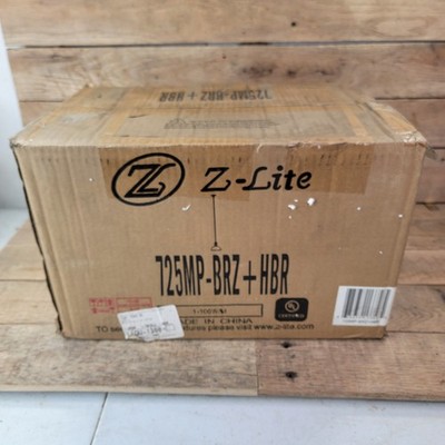 Z-Lite 725MP-BRZ+HBR 1 Light Mini Pendant, Bronze + Heritage Brass