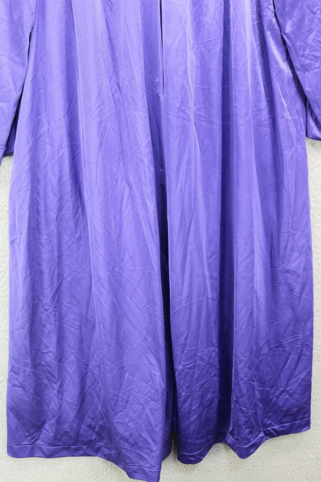 Conjunto de bata y vestido de nailon púrpura Shadowline vintage - grande - fluido Foto 2 de 4