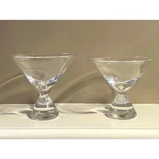 Simon Pearce Handmade Westport Stemless Martini Glasses, Second, Set of 2