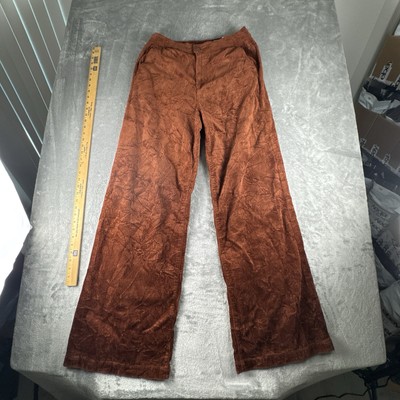 Adriano Goldschmied Tailored Deven Womens 32 Orange High Waist Wide Leg Corduroy