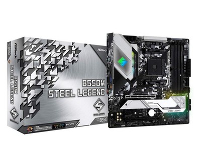 ASRock B550M Steel Legend AM4 Mainboard Micro ATX AMD Ryzen 5000 B550 DDR4