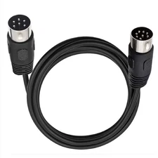 MIDI 8 Pin Din Male To DIN 6 Pin Male Audio Data Signal Adapter Connector Cable