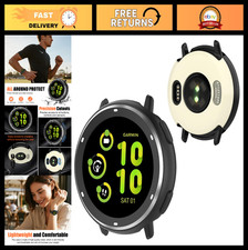 2-in-1 Rugged Metal Case for Garmin Vivoactive 5 - Shockproof TPU Back Cover C