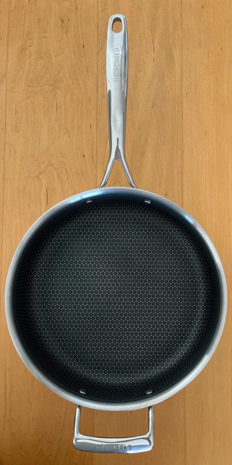 Henckels Paradigm 4Qt/4L Non-Stick, Stainless, Deep Saute Pan with Helper Handle