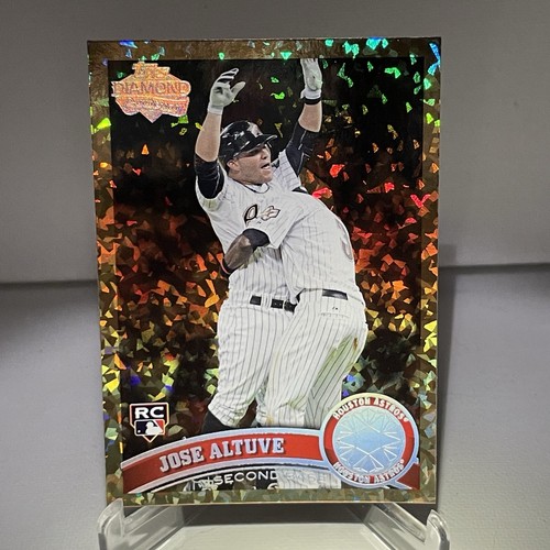 Topps Jose Altuve #US132 RC 2011 coñac diamante aniversario Astros PF1 - Imagen 2 de 3