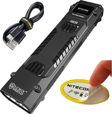 EDC29 EDC Tactical Flashlight, 6500 Lumen USB-C Rechargeable Slim Flat Shape wit