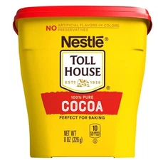Nestle Toll House 100% Pure Cocoa, Deep Chocolate Flavor Powder, 8 oz Box