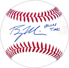 Bryce Miller Signed MLB Baseball Seattle Mariners "Miller Time!" MCS Holo