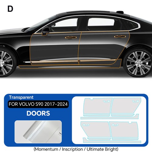 For Volvo S90 2017-2024 Doors Precut Paint Protection Film Gloss Clear PPF TPU - Picture 2 of 20