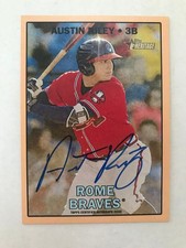Austin Riley 2016 Topps Heritage Minors Real One Auto 25 Limited Cards