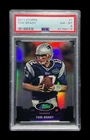 2011 topps #1 tom brady; etopps SP silver chrome refractor PSA 8  — RARE TB12 —