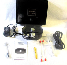 35psi Airbrush Kit - Double Action Airbrush Mini Compressor Power Test OK-New