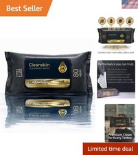CleanSkin Cleansing Green Soap Tattoo Wipes All in One Solution Tattoo Wipes ...