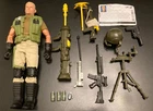 GI Joe Voice FX Duke Action Figure Talking 2003 Clothes Guns Helmet Boots 12"